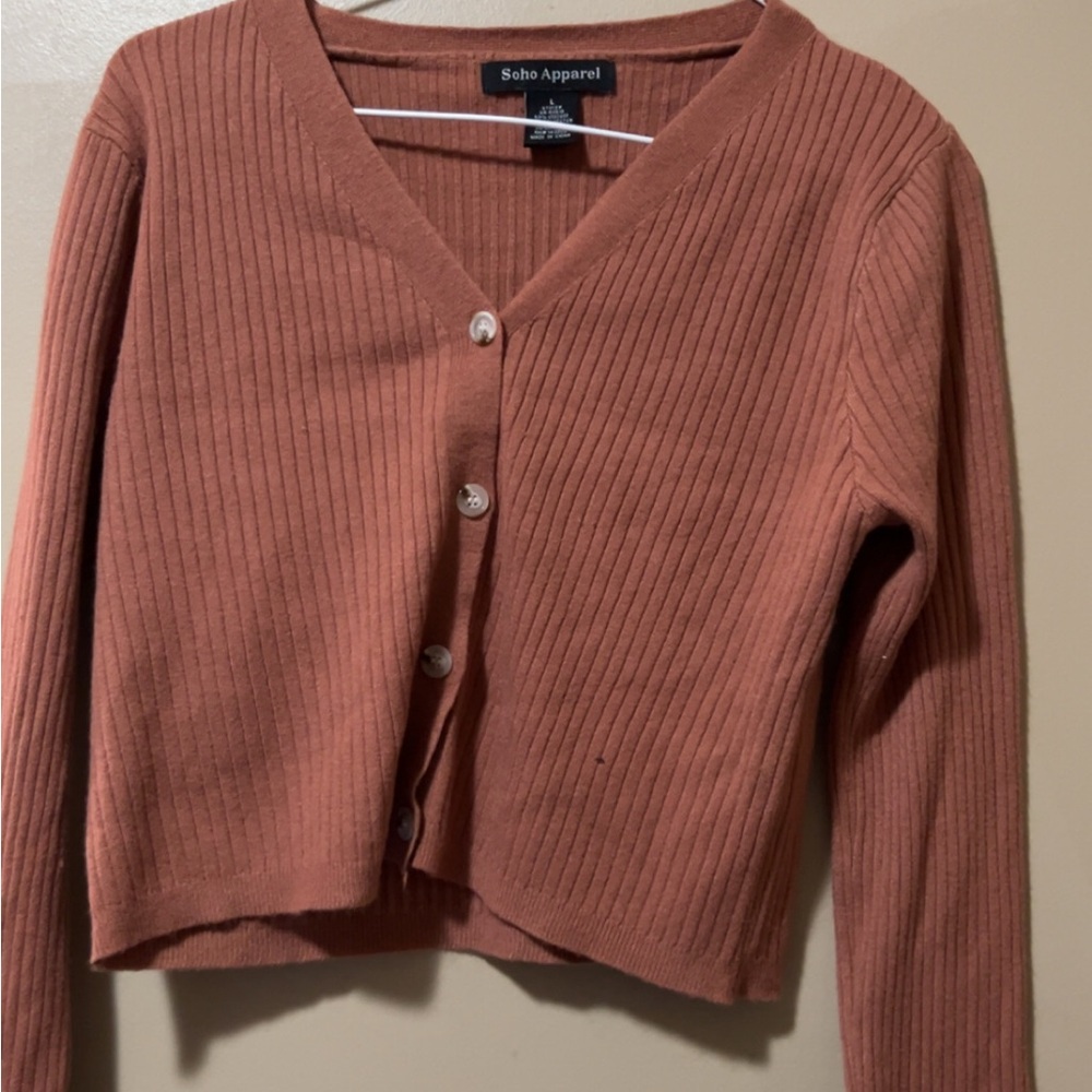 Soho Apparel Women's Rust Sweater